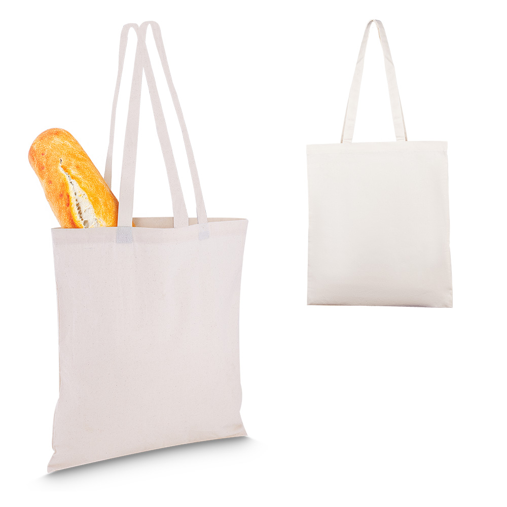 Sacola em Algodão cru 180g/m² Reforçada 41,5x38cm