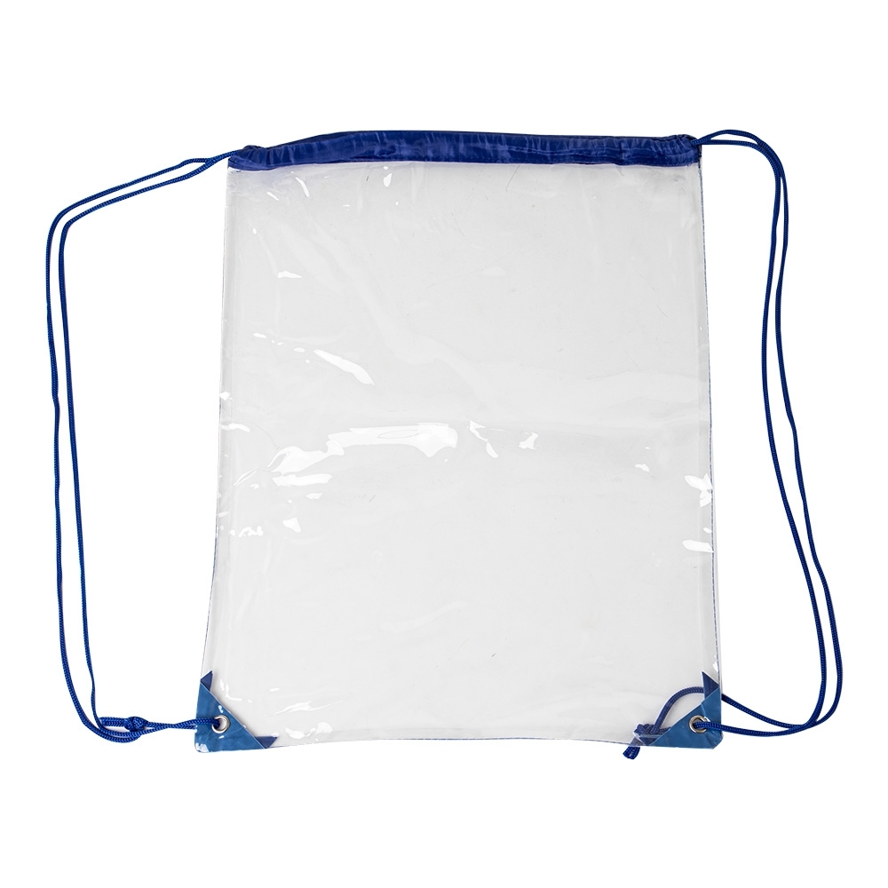 Mochila Saco PVC Transparente Nylon 43x33cm