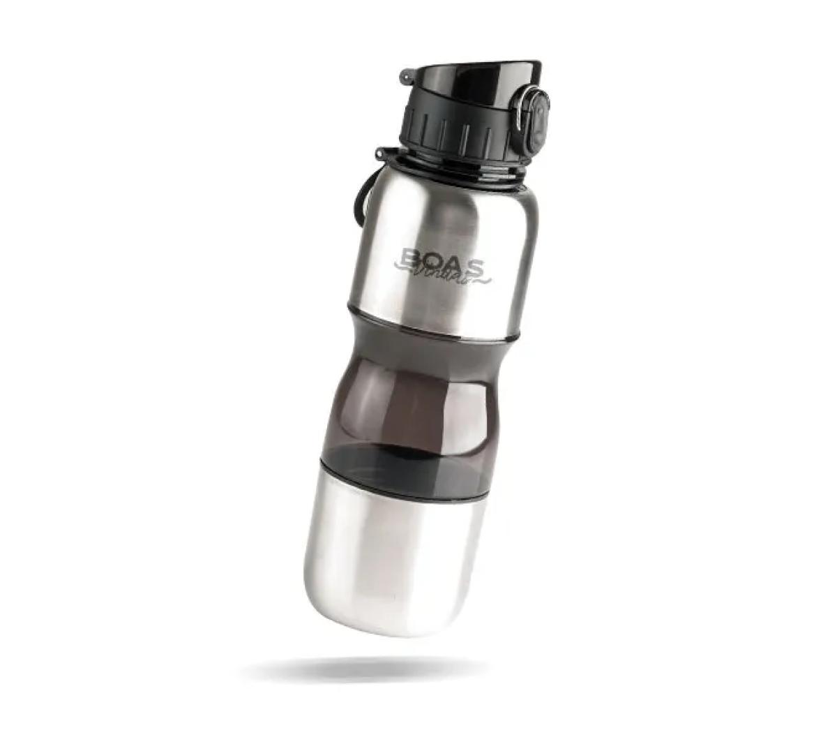 Squeeze Aço Inox Fumê 750ml