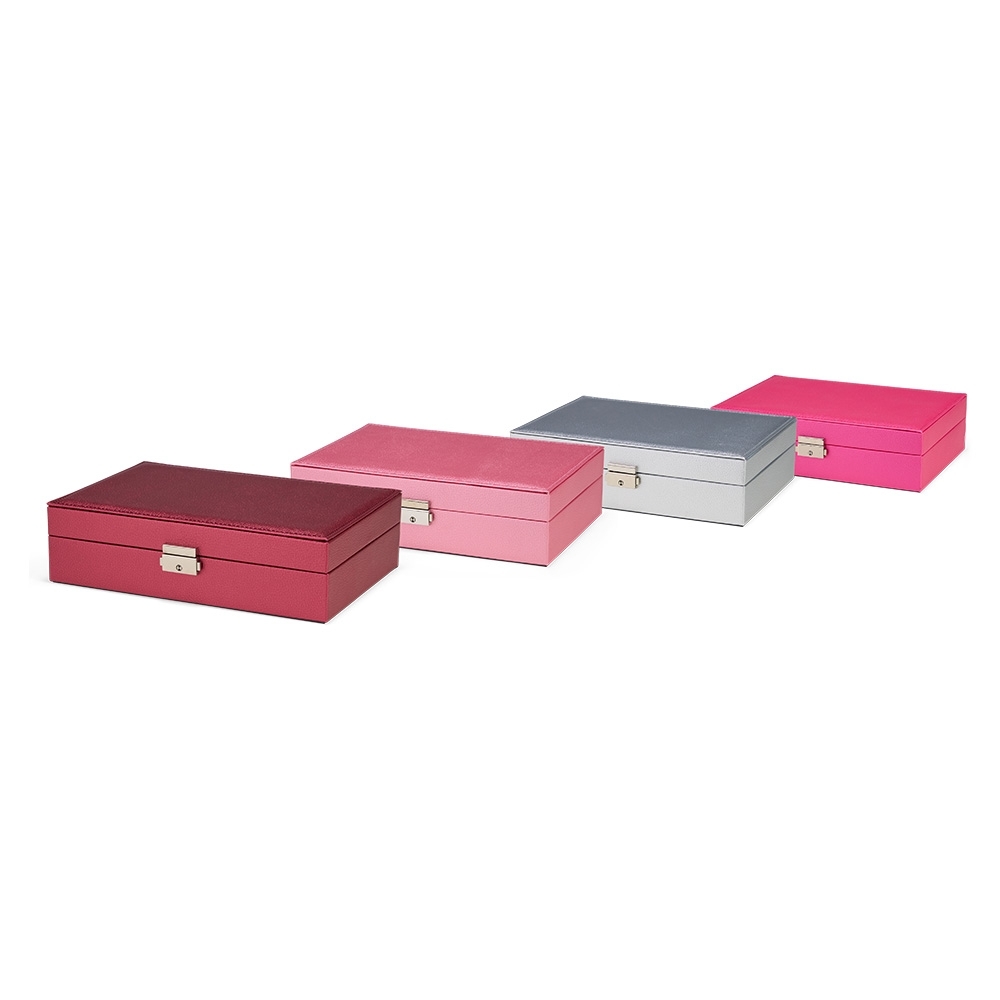 Porta-joias Couro Sintético Texturizado 7x26,5cm