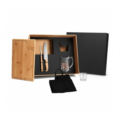 Kit Churrasco em Bambu 6 Peças 460x410mm