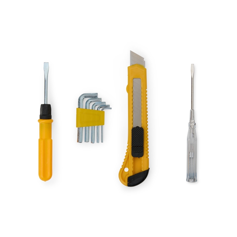 Kit Ferramentas Plástico 4 Peças