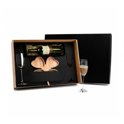 Kit Petisco 3 Peças em Bambu e Vidro 26x26cm