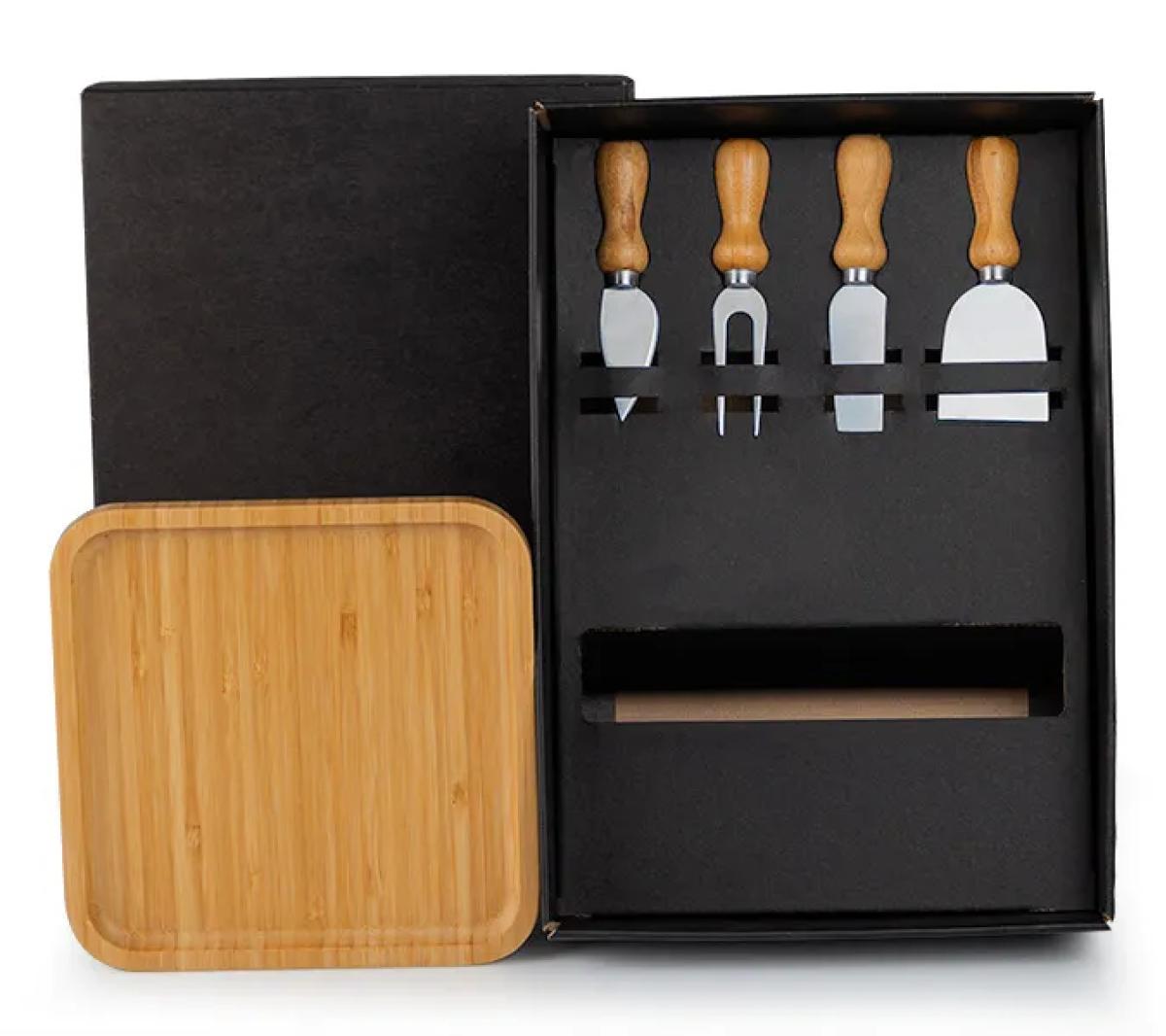 Kit para Petisco/Queijo Bambu 5 Peças