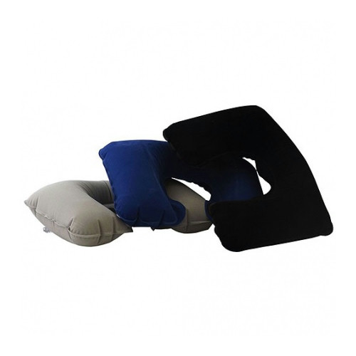 Kit Travesseiro de Viagem em Material Sintético Aveludado 36x26cm