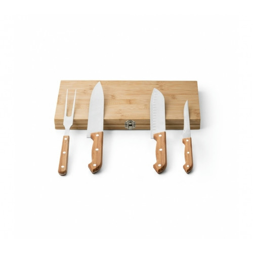 Kit Churrasco em Bambu 350x179mm