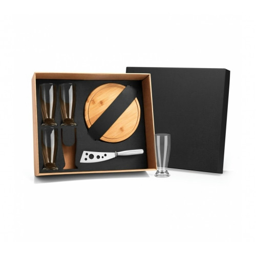 Kit Queijo 6 Peças Bambu 21,3x1,5cm