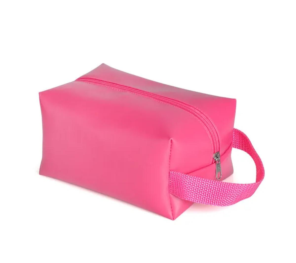 Necessaire com Alça em Material Sintético Rosa