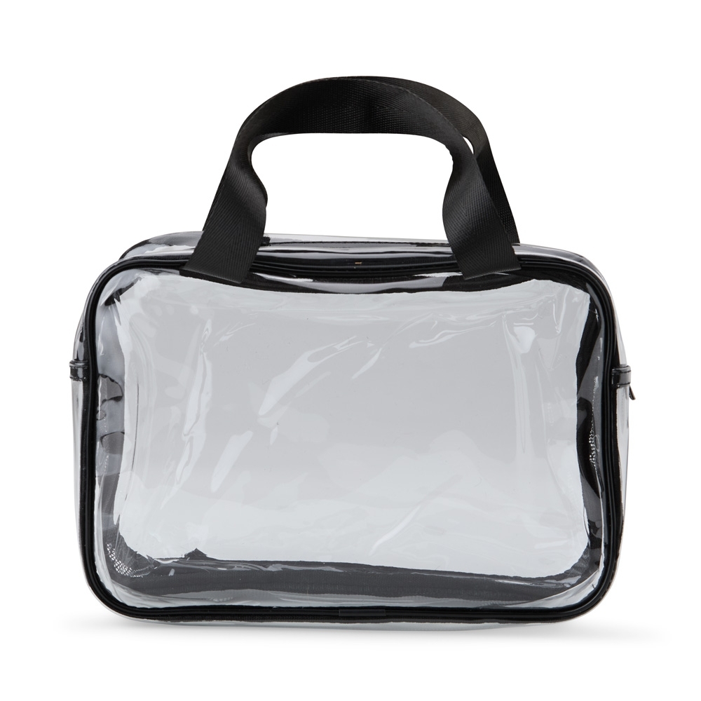 Necessaire PVC com Dois Compartimentos Nylon