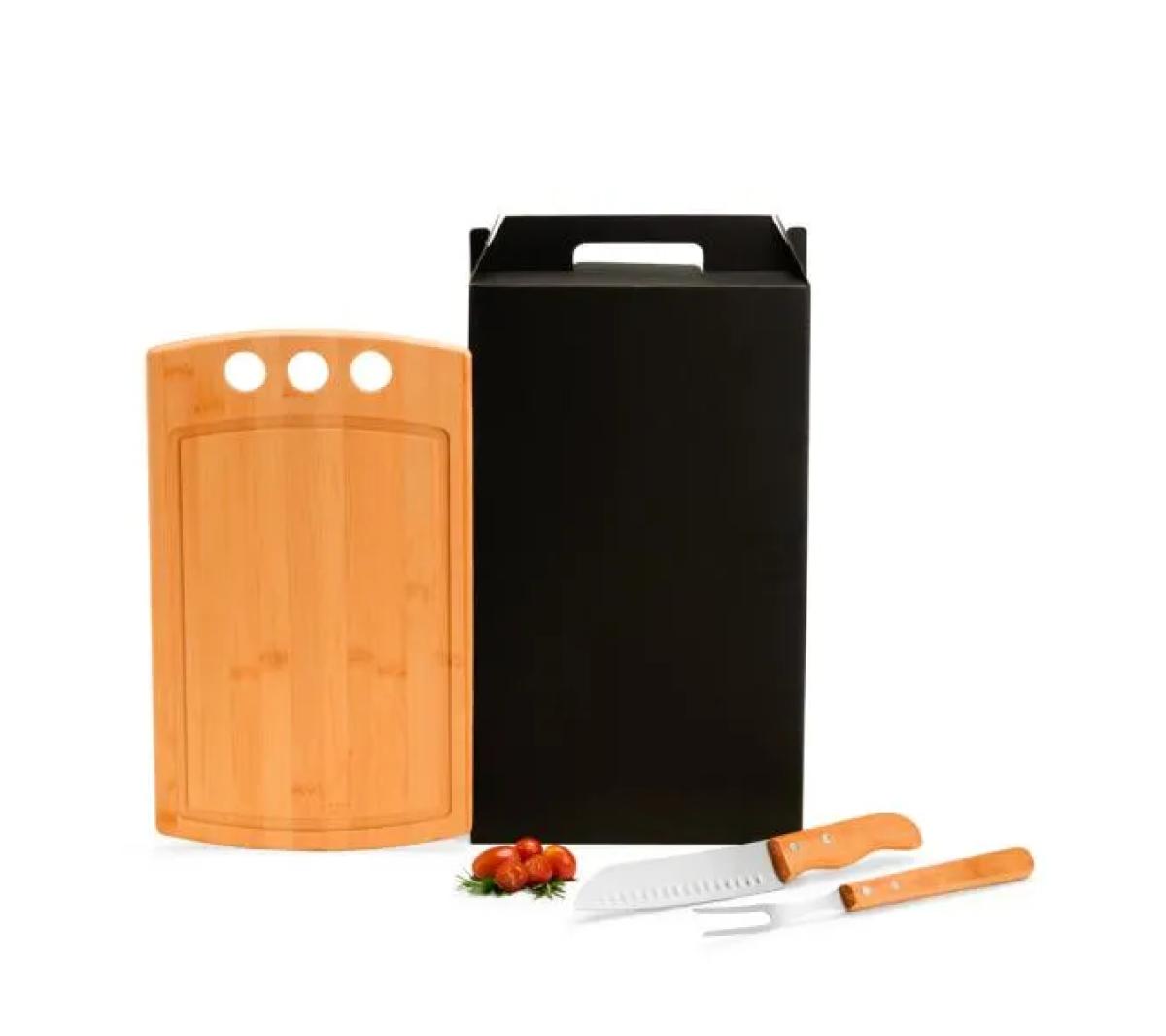 Kit Churrasco Bambu 3 Peças