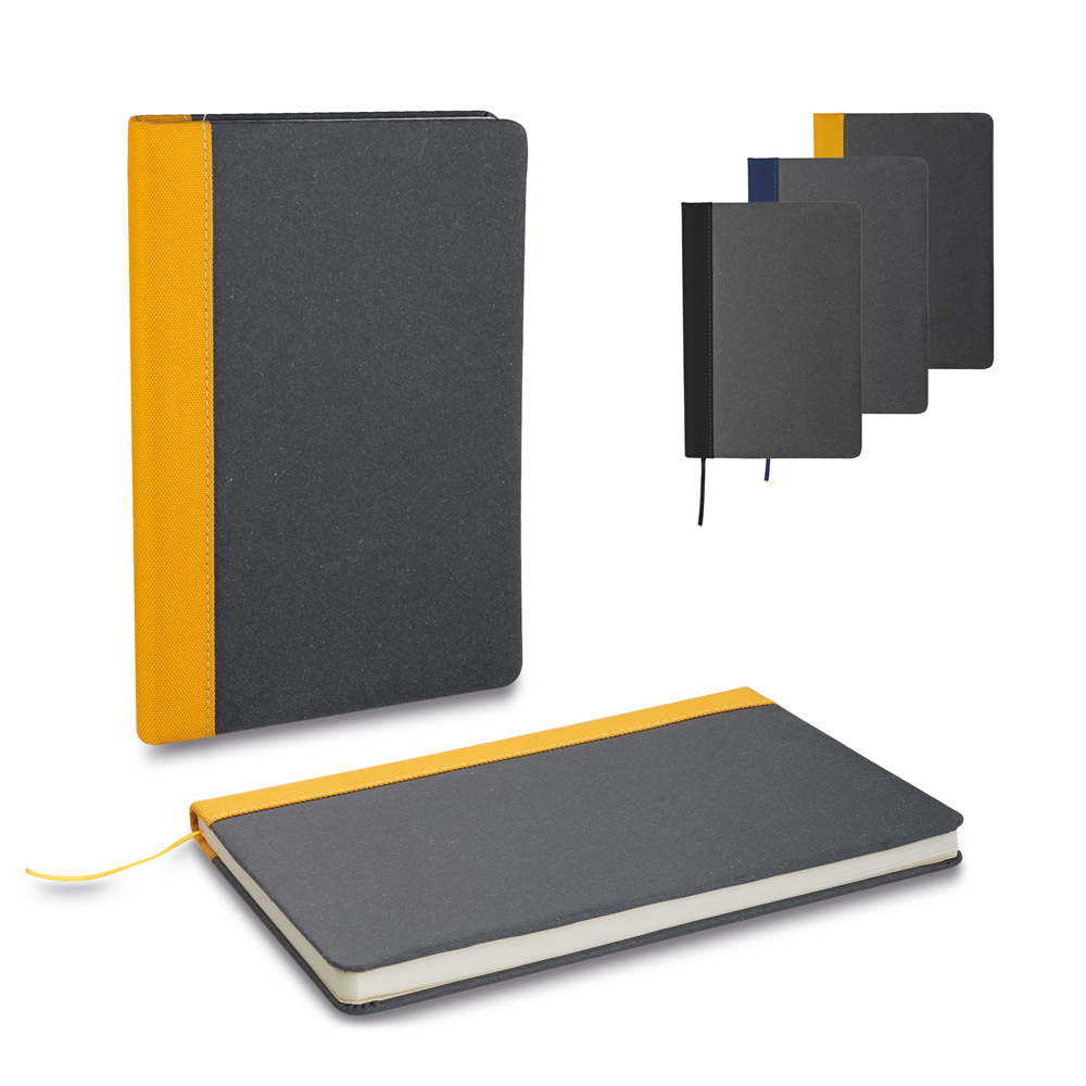 Caderno A5 em Couro Reciclado 80 Folhas 21x14,9cm