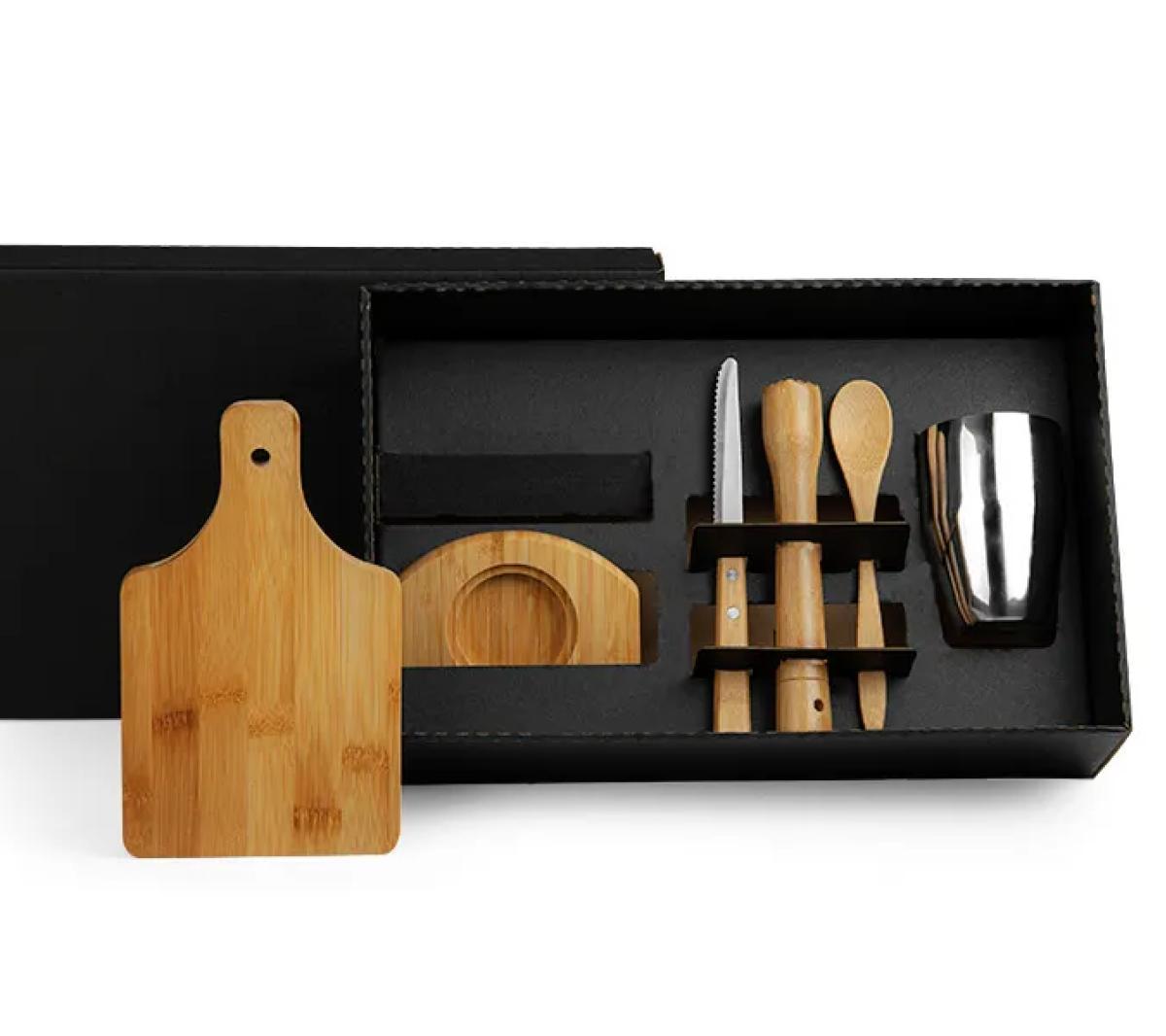 Kit Caipirinha Bambu 6 Peças