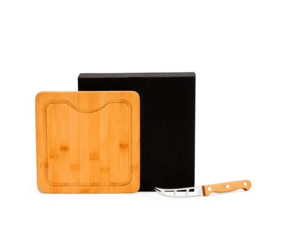 Conjunto para Queijo Bambu e Inox