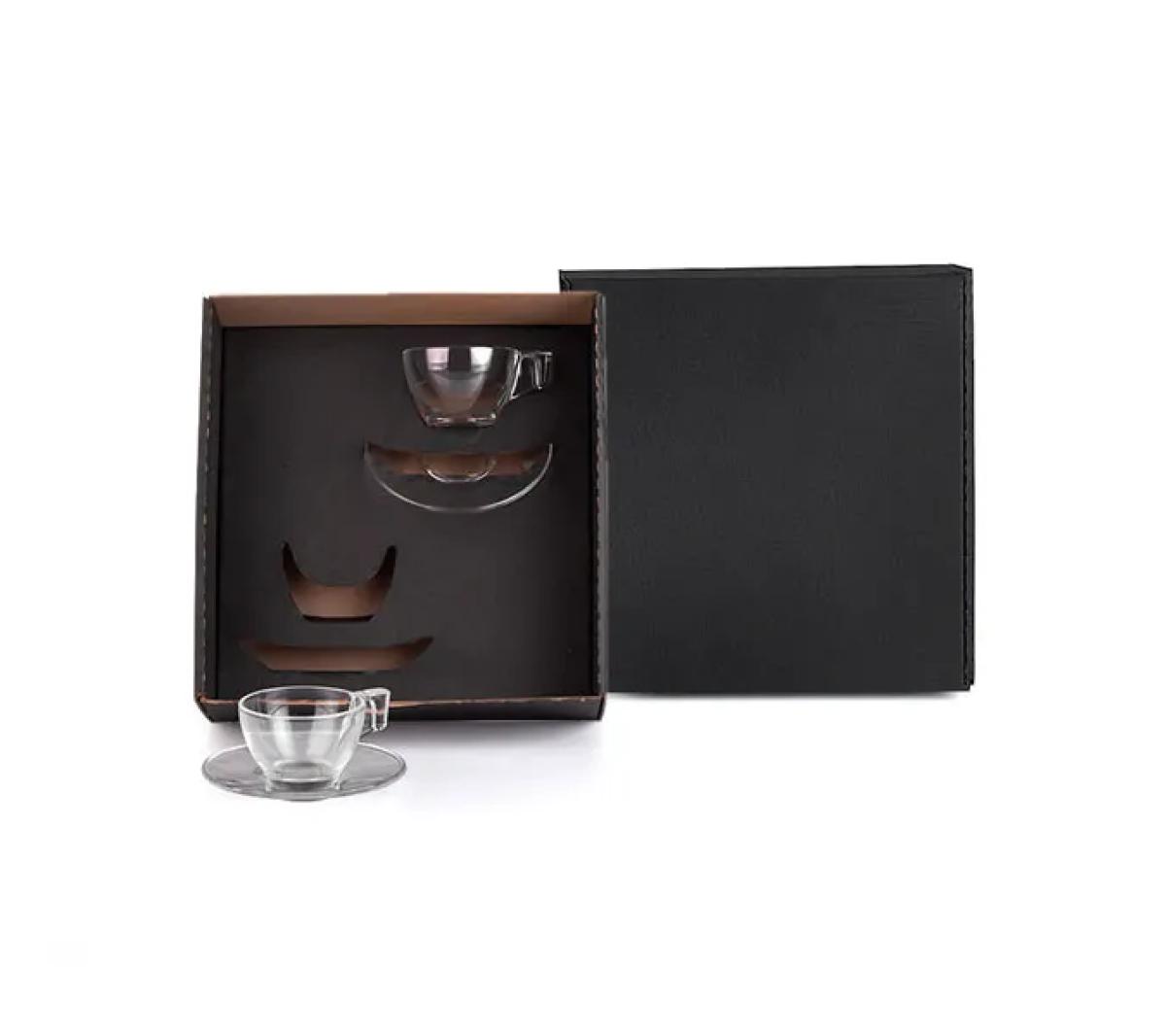 Conjunto de Xícaras Vidro 90ml 4 Peças