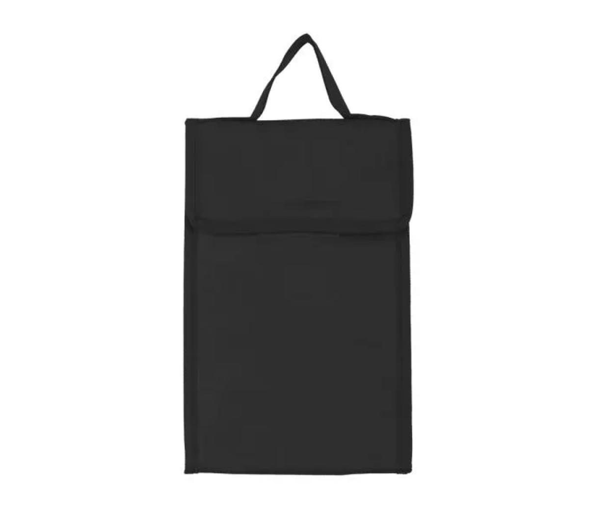 Bolsa Térmica em TNT Preta 80g/m² 27x17Cm