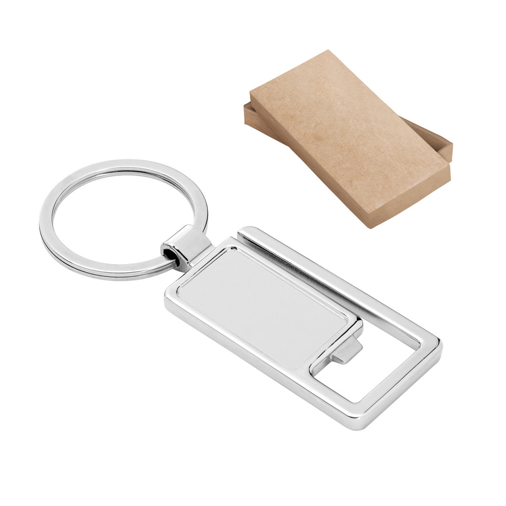 Chaveiro em Metal com Abridor de Garrafas 29x52mm