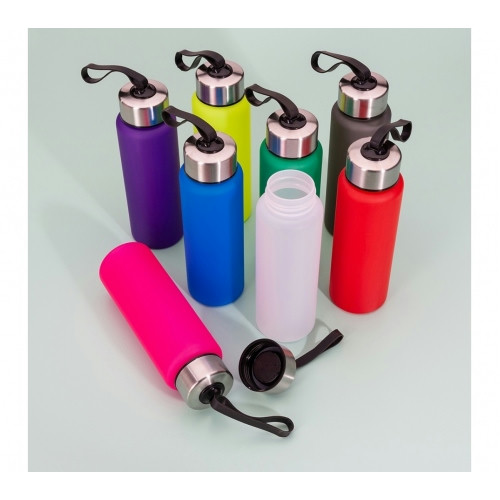 Garrafa Squeeze PVC Fosco 680ml Inox