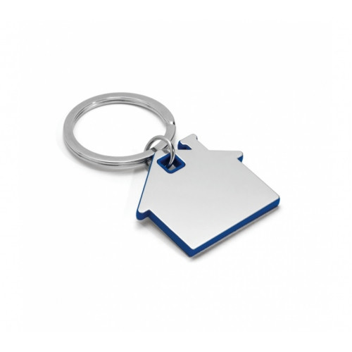 Chaveiro Metal e ABS Formato Casa 42x37mm