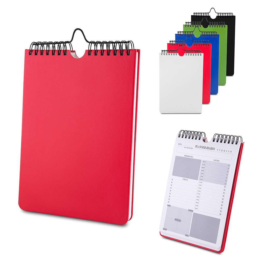 Caderno Planner em PU 90 Folhas 22,5x15,7cm