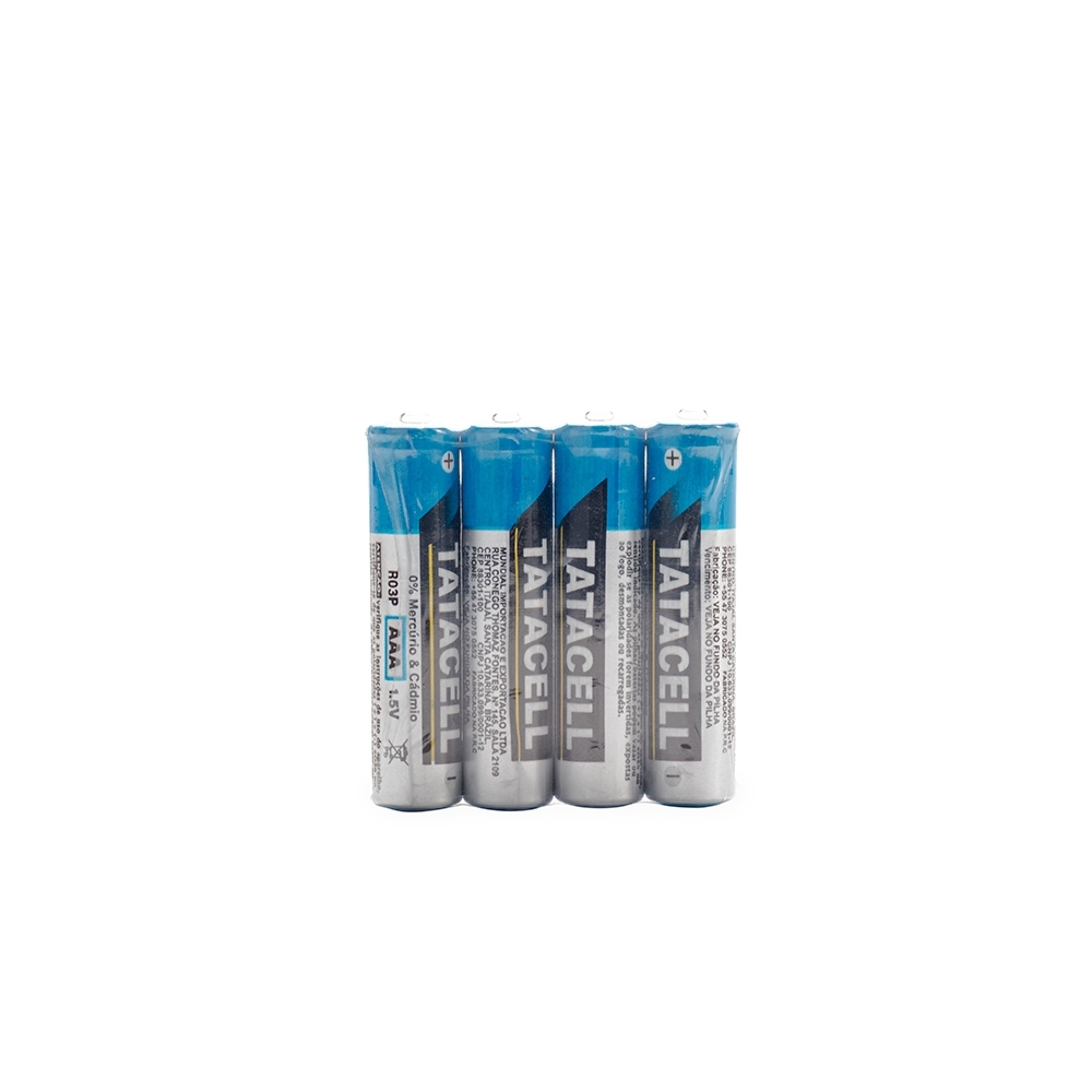 Kit Pilha AAA 1.5V 4 Unidades 4,4x4,1cm