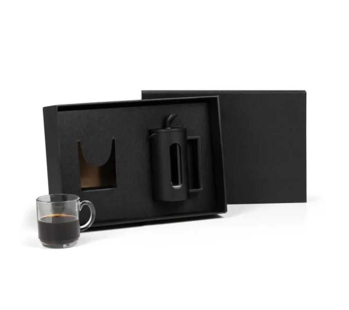 Kit Prensa Francesa e Caneca Vidro Borosilicato 350ml