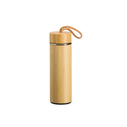 Garrafa Térmica Bambu e Inox 400ml