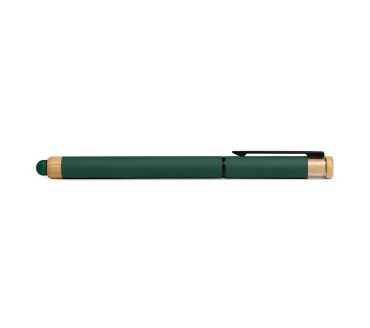 Caneta Roller em Alumínio Reciclado Verde