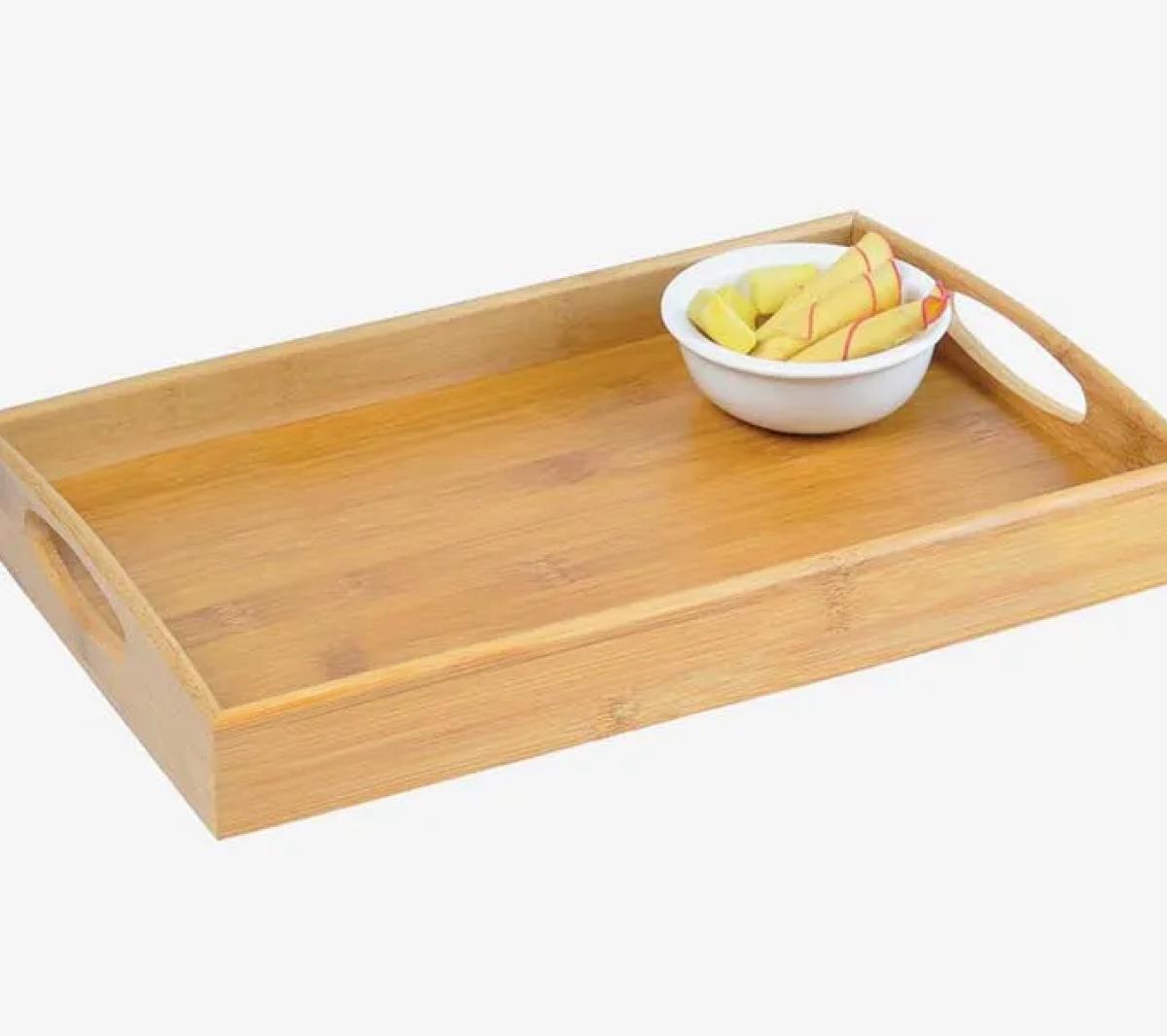 Bandeja de Bambu para Servir 35 Cm