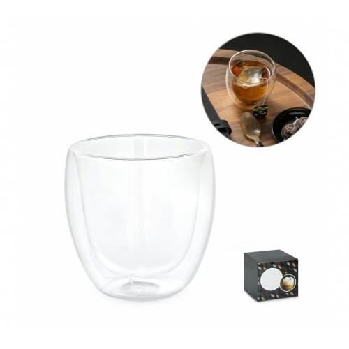 Copo Térmico Vidro Parede Dupla 220ml