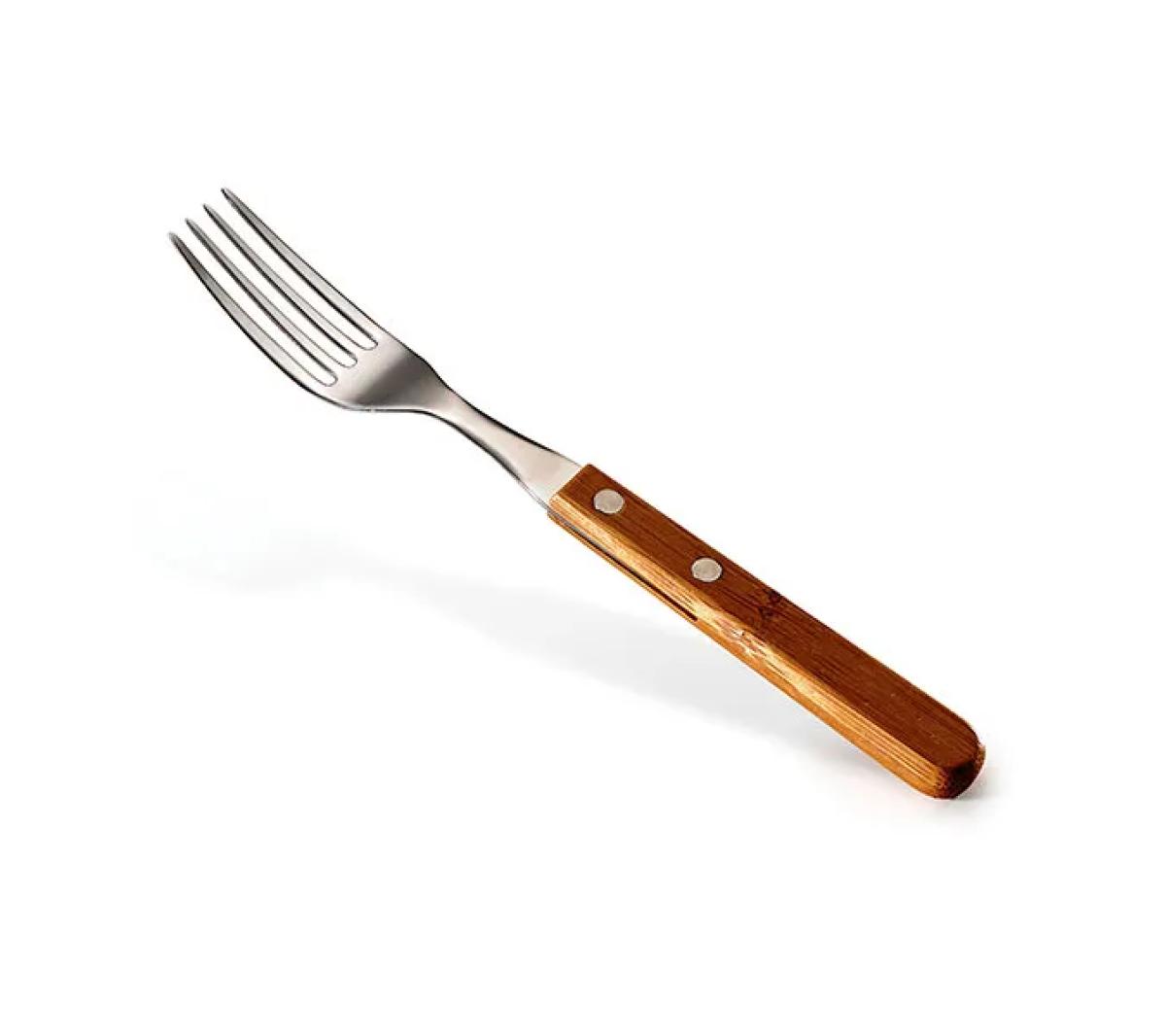 Garfo de Mesa Inox e Bambu