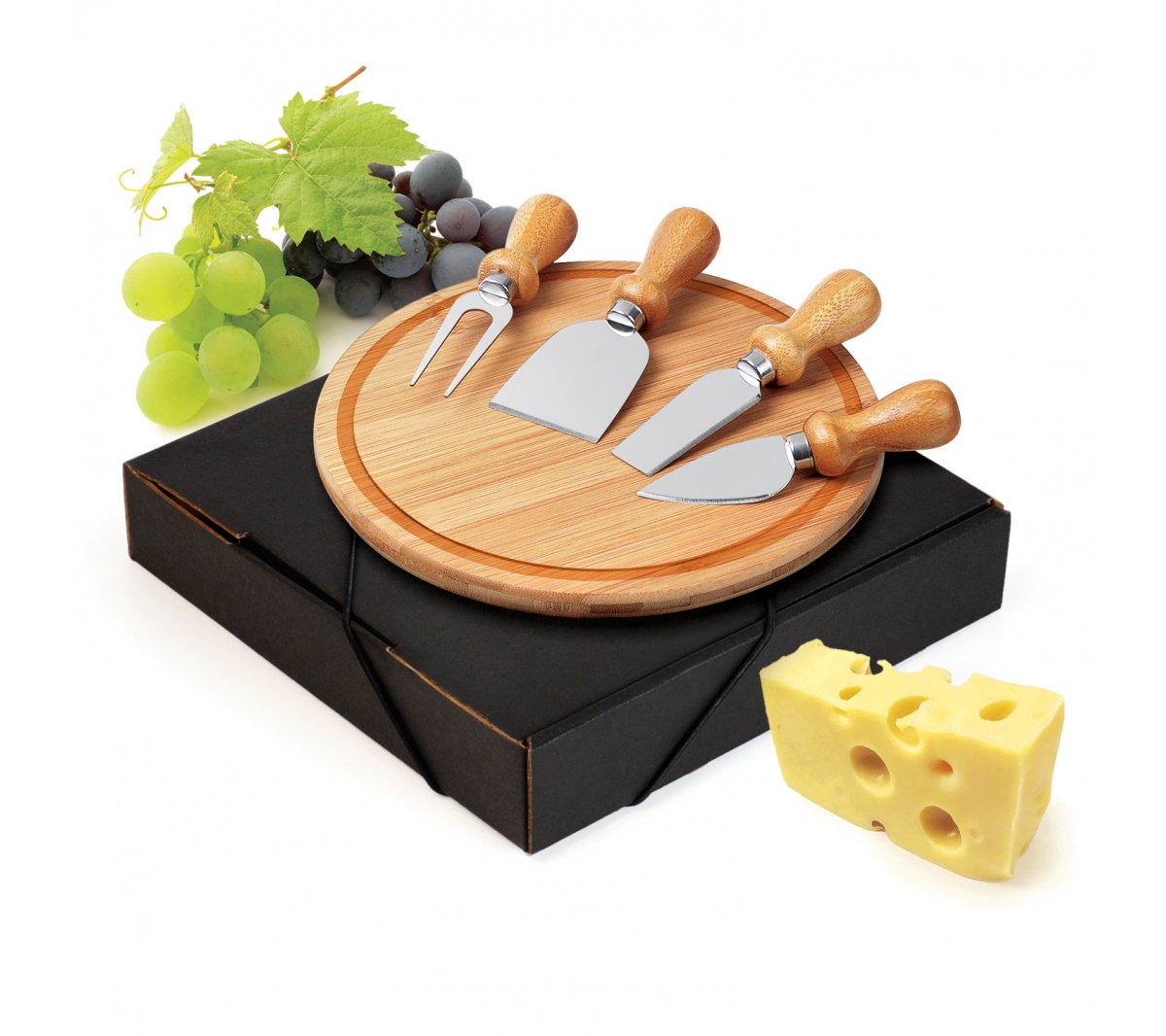 Kit para Queijo Bambu 22cm