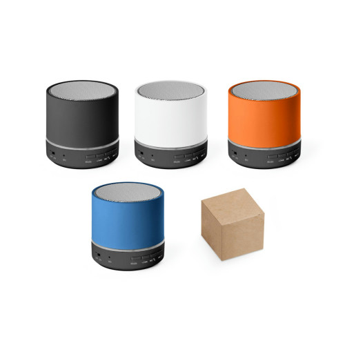 Caixa de Som Portátil com Microfone em ABS Reciclado 60x58mm