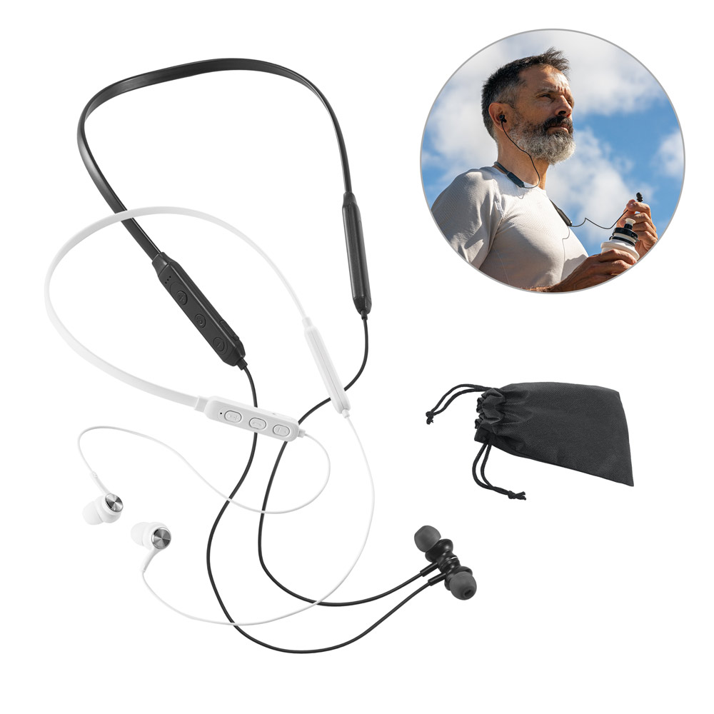 Fone de ouvido Bluetooth Neckband em PC 190x200mm
