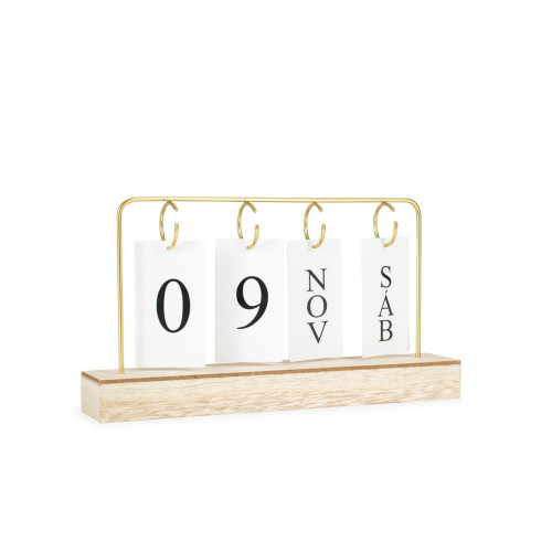 Calendário Permanente de Mesa em MDF 16x29,3cm