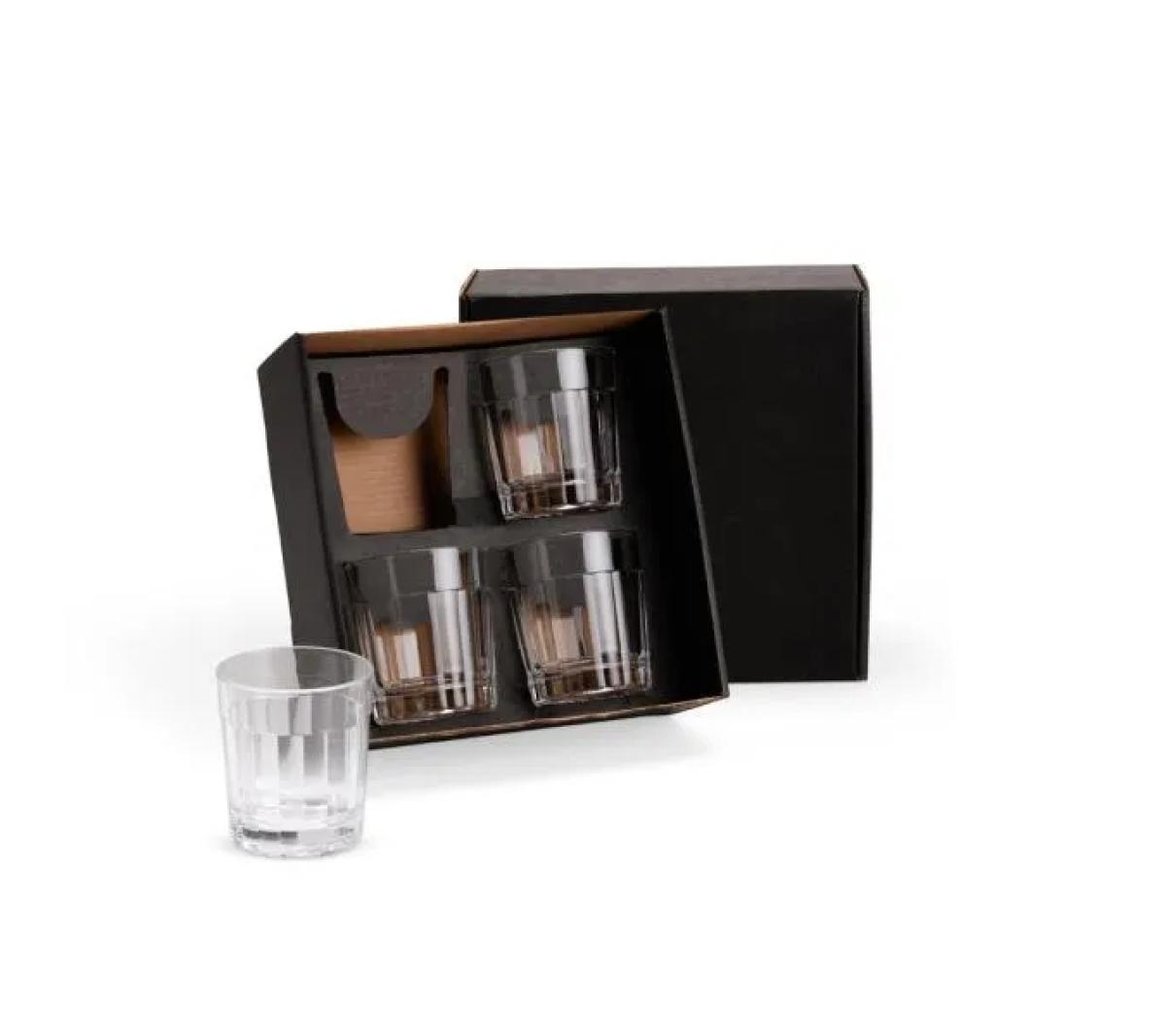 Conjunto de Copos Americanos em Vidro 315ml - 4 Peças