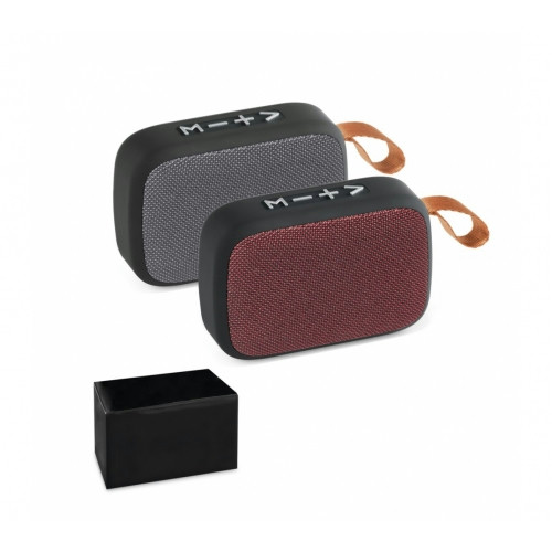Caixa de Som Bluetooth em Plástico ABS Poliéster 120x80mm