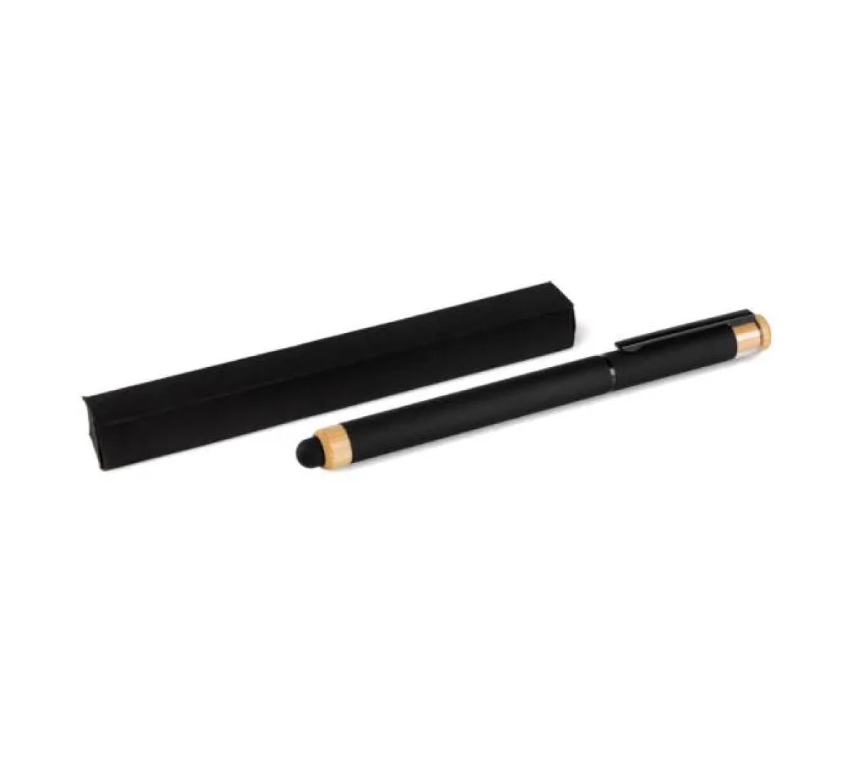 Caneta Roller Alumínio Reciclado Preta