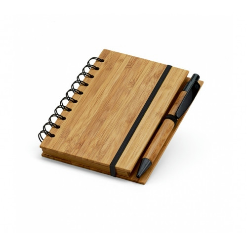 Caderno com Caneta Bambu A6 105x148mm 70 Folhas