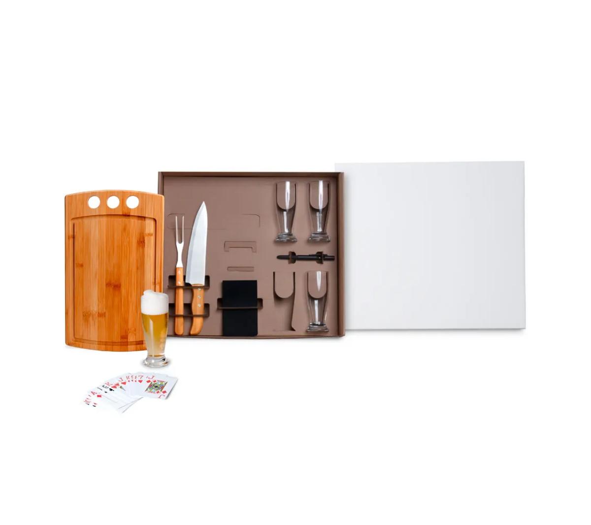 Kit Churrasco e Truco Bambu 10 Pçs