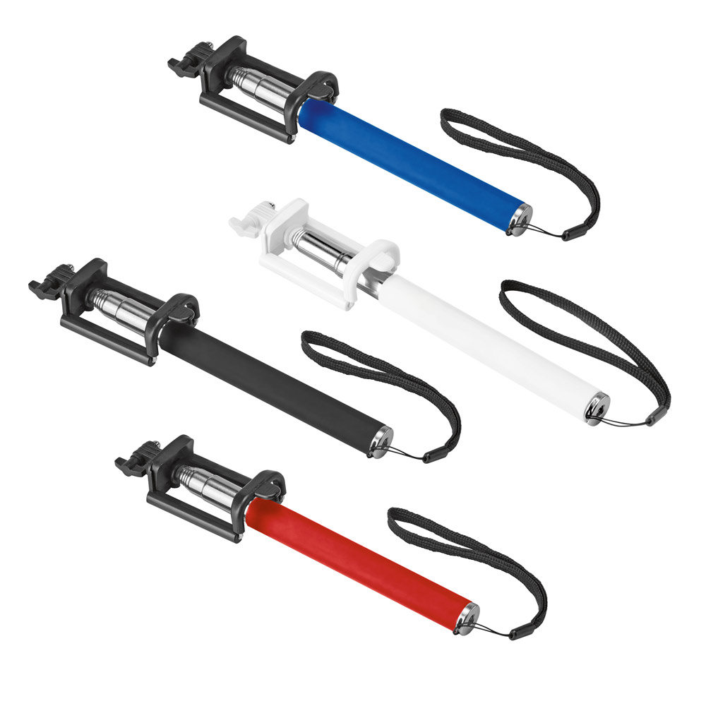 Bastão de Selfie Extensível em Aço Inox 45x215mm