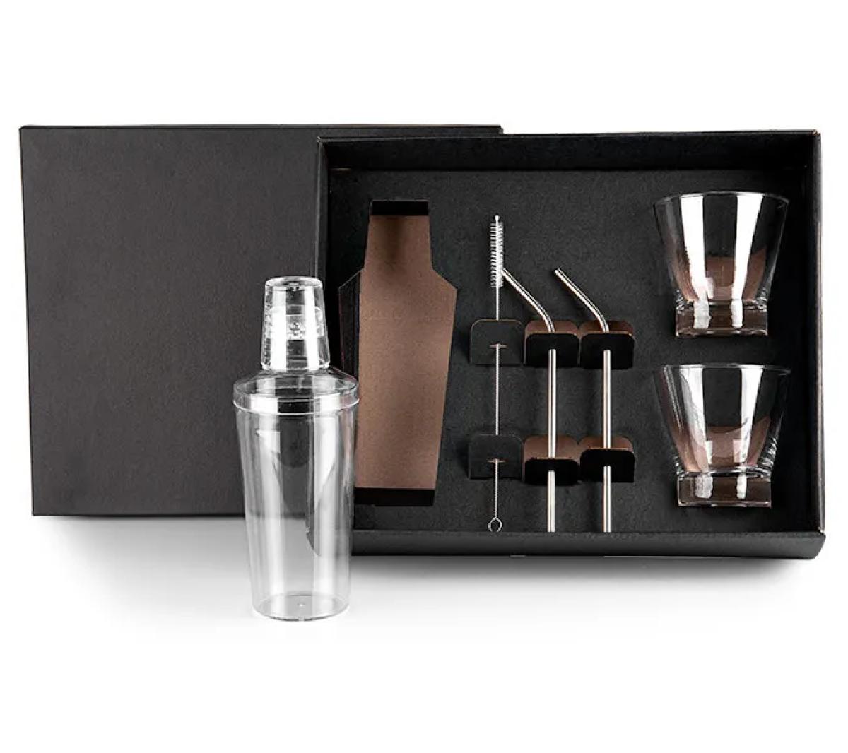 Kit para Drinks com Coqueteleira PS 6 Pçs Inox