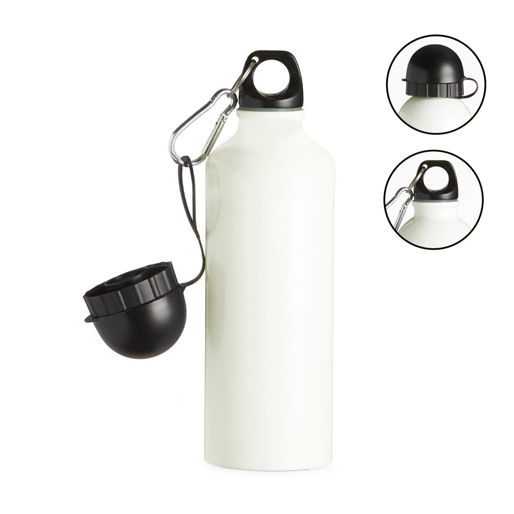 Squeeze Alumínio com Bico e Mosquetão 500ml