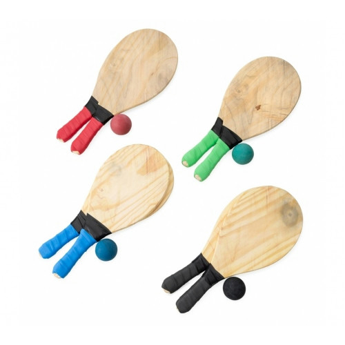 Kit Frescobol Madeira 42,5 cm