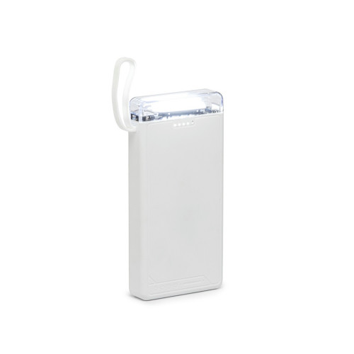 Power Bank Plástico 10.000mAh com Lanterna 14,9x6,8cm