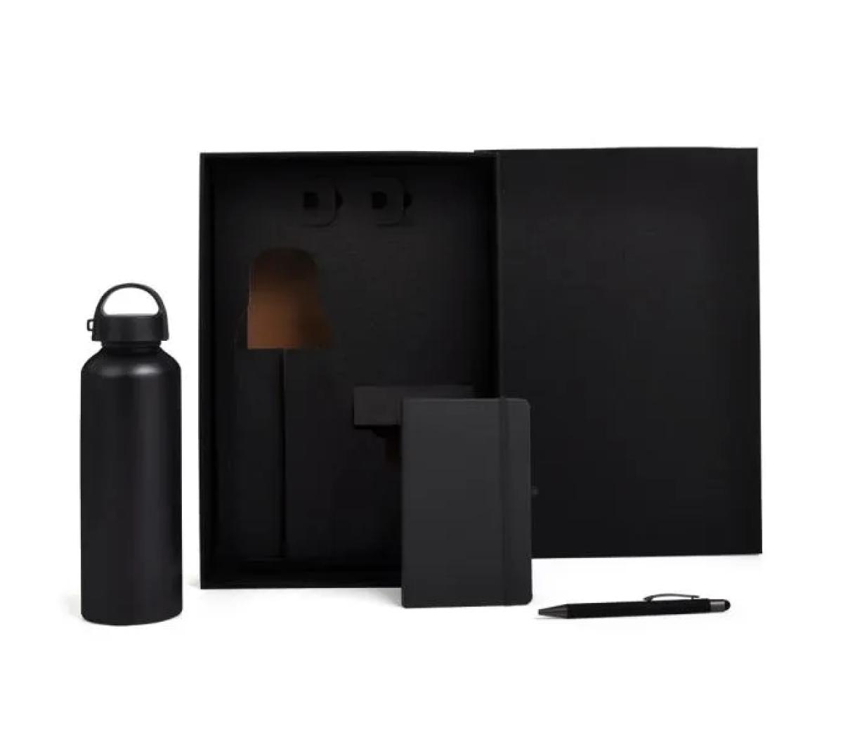 Kit Boas Vindas Alumínio Preto 3 Peças