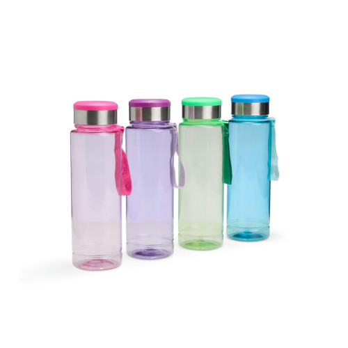 Garrafa Squeeze Plástica 950ml Porta-Comprimido Nylon