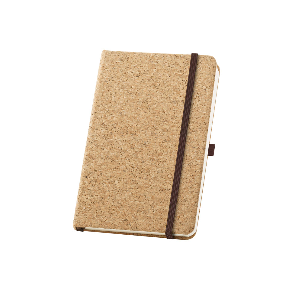 Caderno A5 Capa Dura de Cortiça 140x210mm 80 Folhas