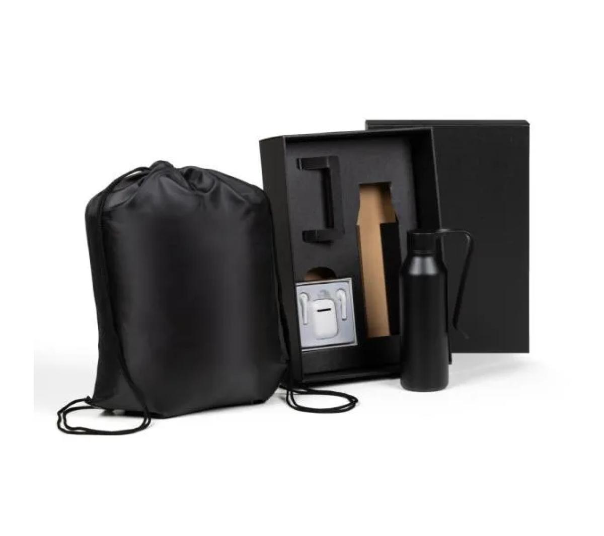 Kit Mochila Garrafa Fone Bluetooth Nylon