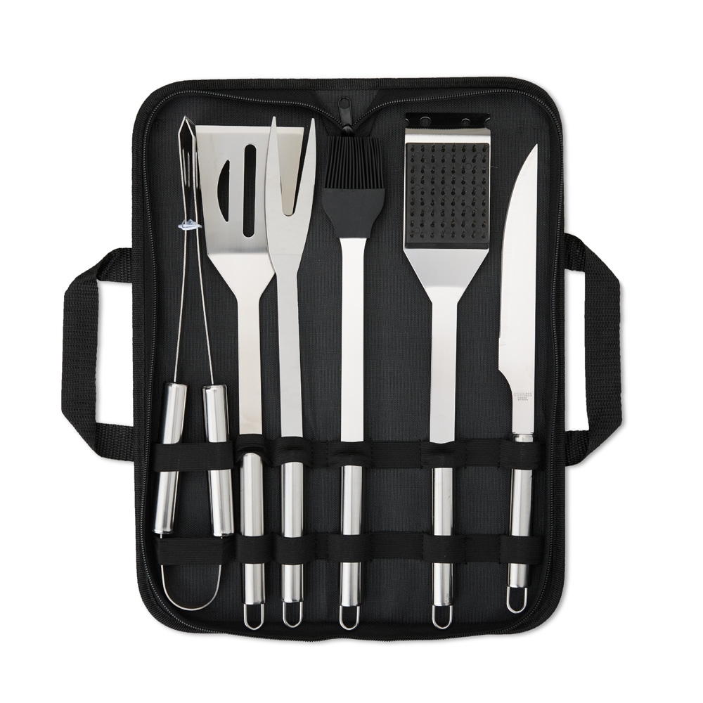 Kit Churrasco Inox 6 Peças