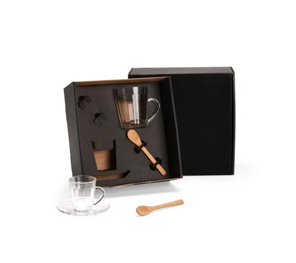 Kit para Café Vidro 4 Pçs